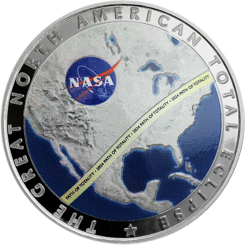 2024 Silver Total Solar Eclipse Coin | SilverTowne