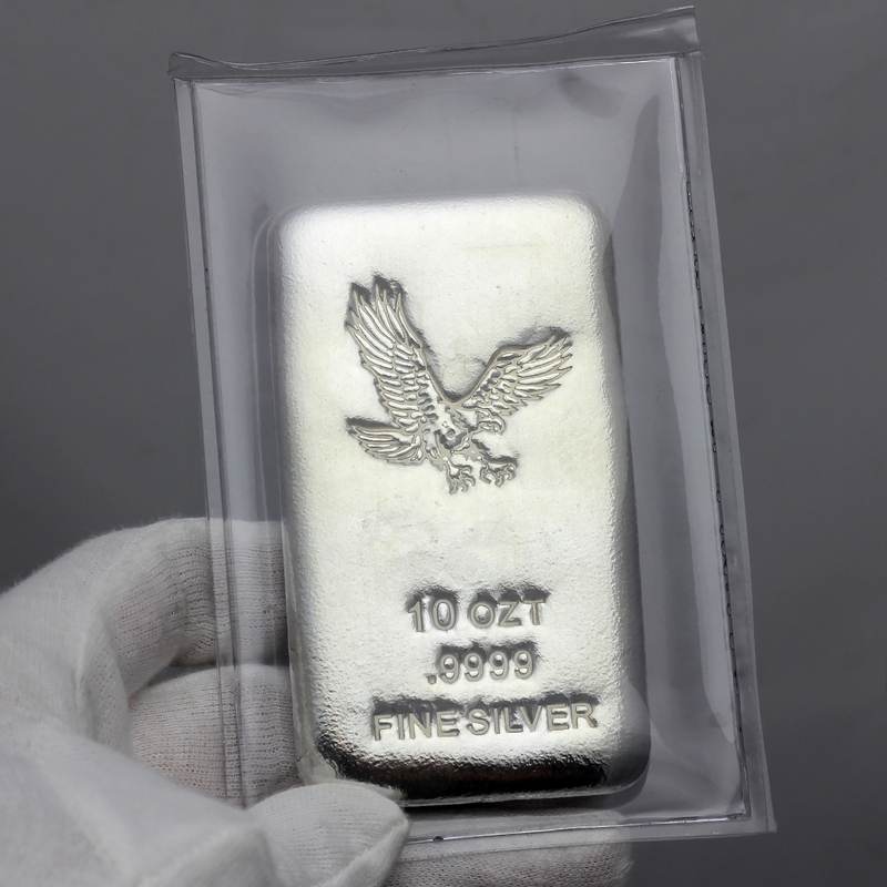Eagle 10oz .9999 Fine Silver Bar | SilverTowne
