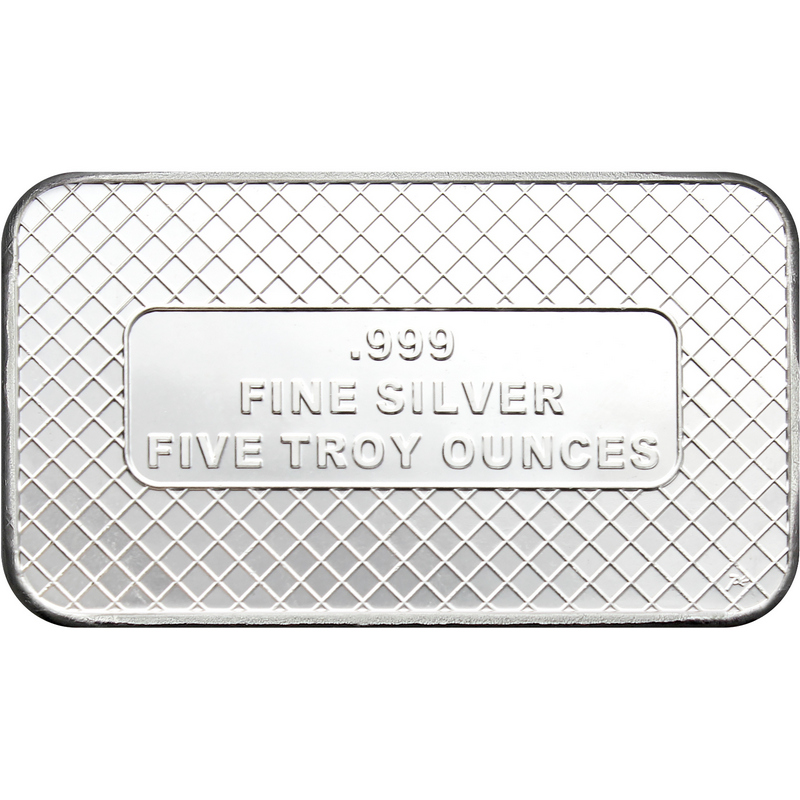 5 oz .999 Fine Silver Bar American Flag | SilverTowne
