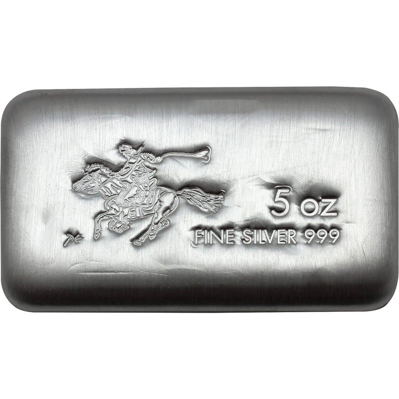 5oz Cast Pony Silver Bar 999 Fine Silver | SilverTowne