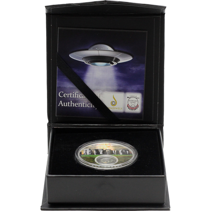 UFO銀貨　ピラミッド　1オンス Built By Aliens: Stonehenge 1oz Proof Coin | SilverTowne