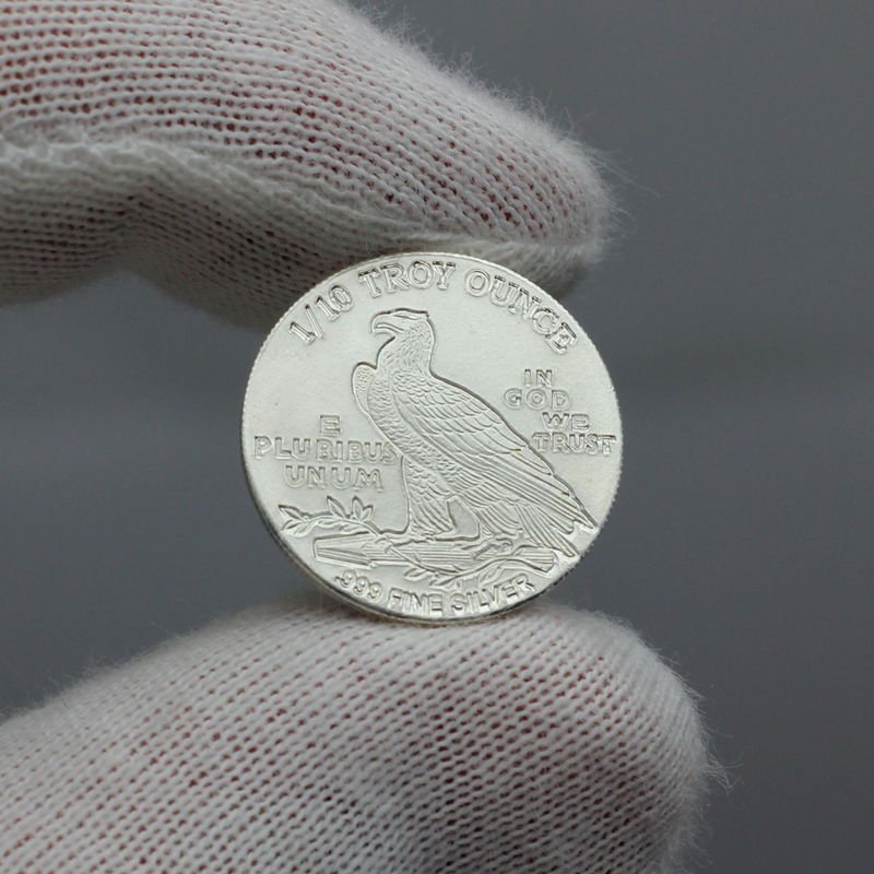 Indian Incused Replica 1/10oz .999 Silver Medallion