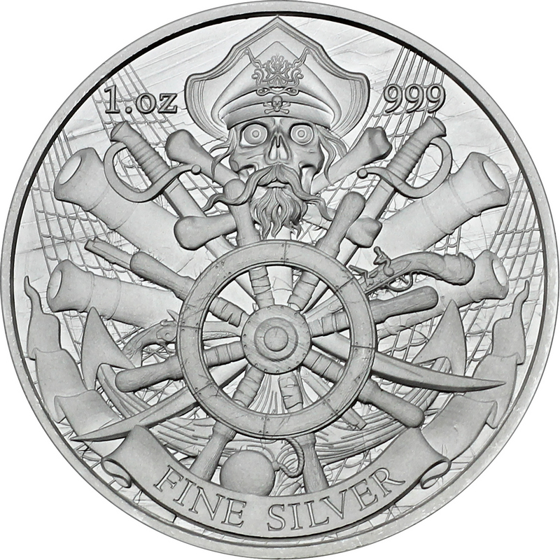 Dead Men Tell No Tales Silver 1oz .999 Round | SilverTowne