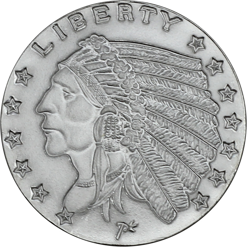 Indian Incused Replica 1/4oz .999 Silver Medallion | SilverTowne