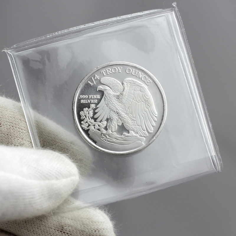 Walking Liberty Replica 1/4oz Silver Medallion Bullion