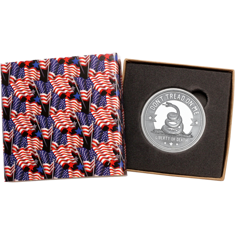Don't Tread on Me Rattlesnake 1oz Silver Round | SilverTowne