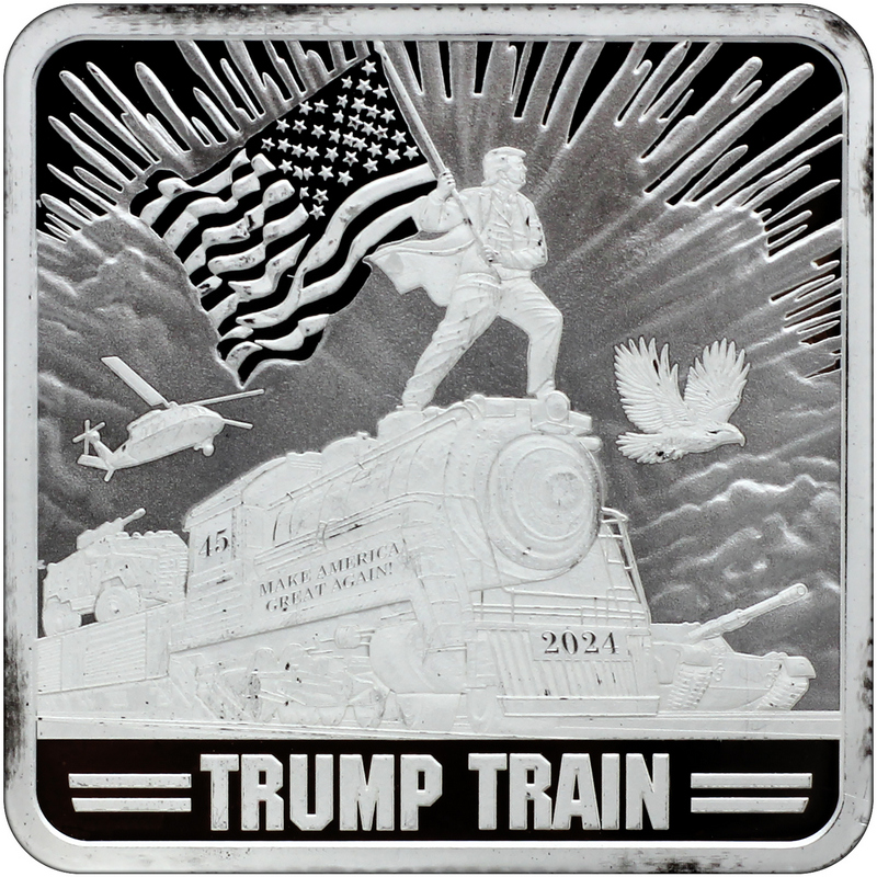 2024 Trump Train 1oz .999 Silver Bullion in Pouch | SilverTowne