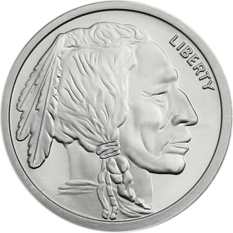 2oz Buffalo Nickel Replica .9999 Silver Medallion | SilverTowne