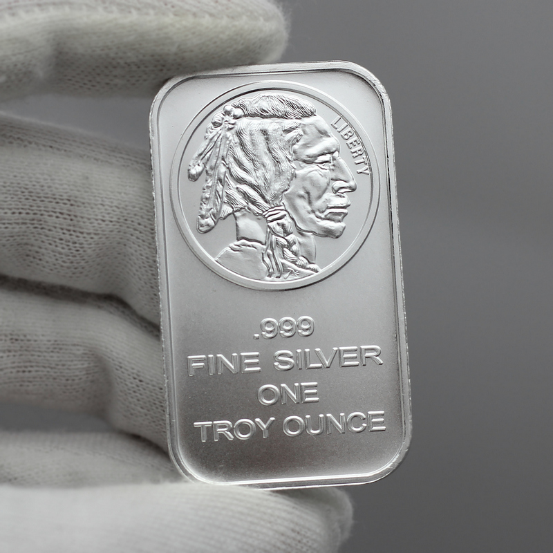 Buffalo Dollar art bar .999 fine silver 1 oz
