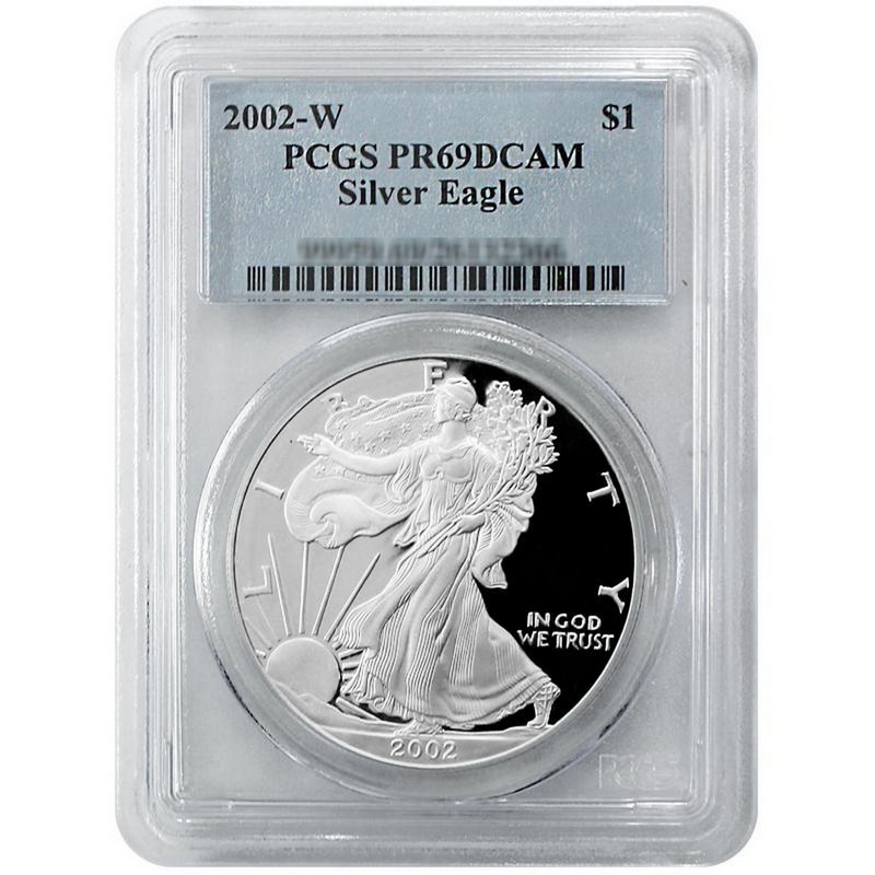 PCGS PR69 DCAM 2002-W American Silver Eagle Proof