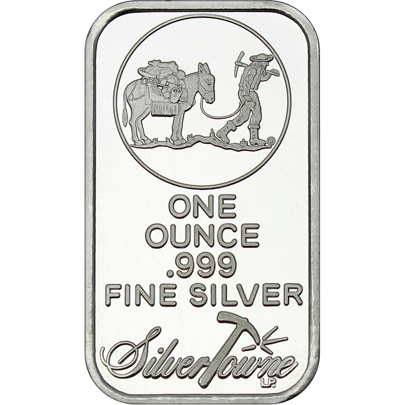 Sealed SKU #61201 SilverTowne 1 oz .999 fine silver bar - 