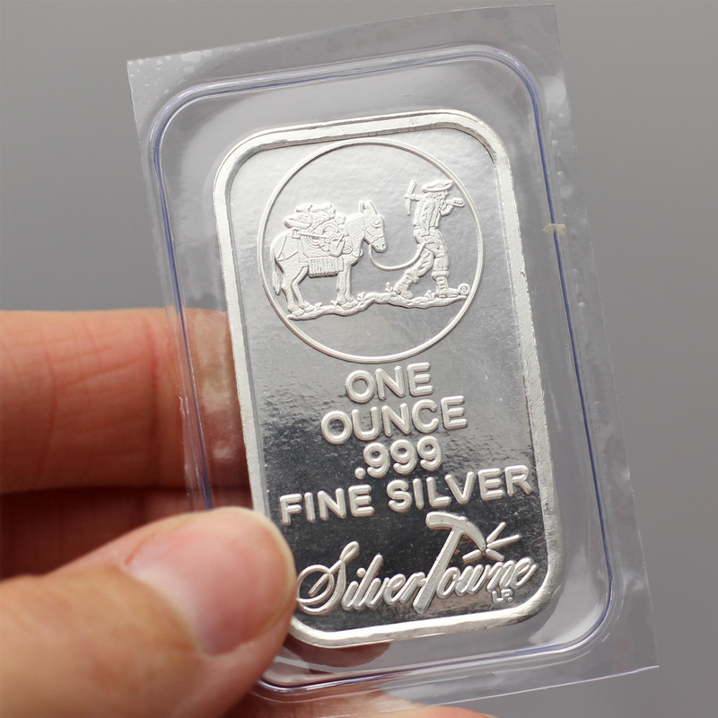  1 Oz Fine 999,9 Silver Bar Quality Silver Plated Metal Bars  Metal Crafts Quality Festival Art Ornament for Birthday Gifts :  Collectibles & Fine Art