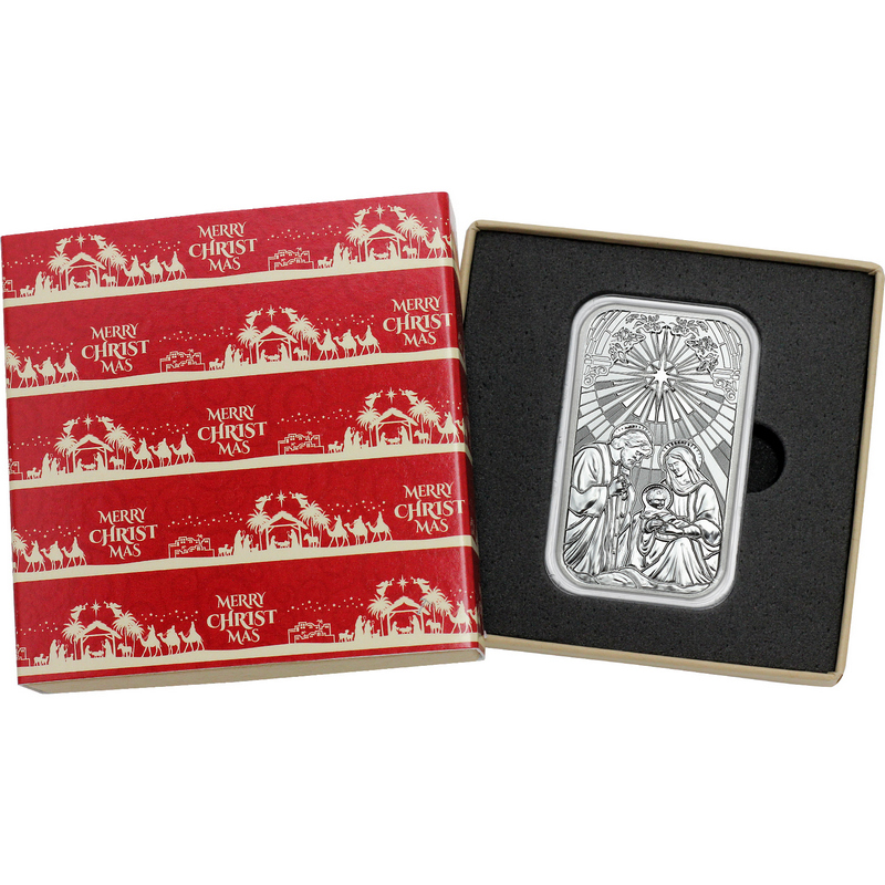 新品　未開封Xmas Holy Box 2022 Joy Christmas Angel 1oz Silver Round | SilverTowne