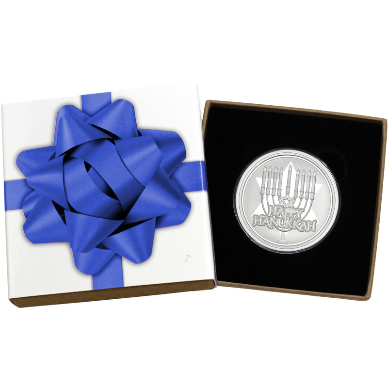 【限定2500枚】2021 Victory 銀貨 1oz 箱・証明書付 2026 Happy Hanukkah 1 oz .999 Silver Medallion in Gift Box
