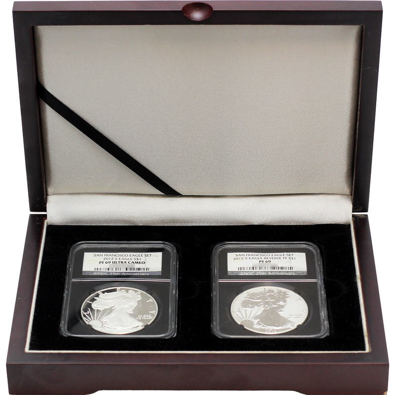 2012 S SAE 2pc Set PF69 NGC | SilverTowne 2012 S SAE 2pc Set PF69 NGC | SilverTowne