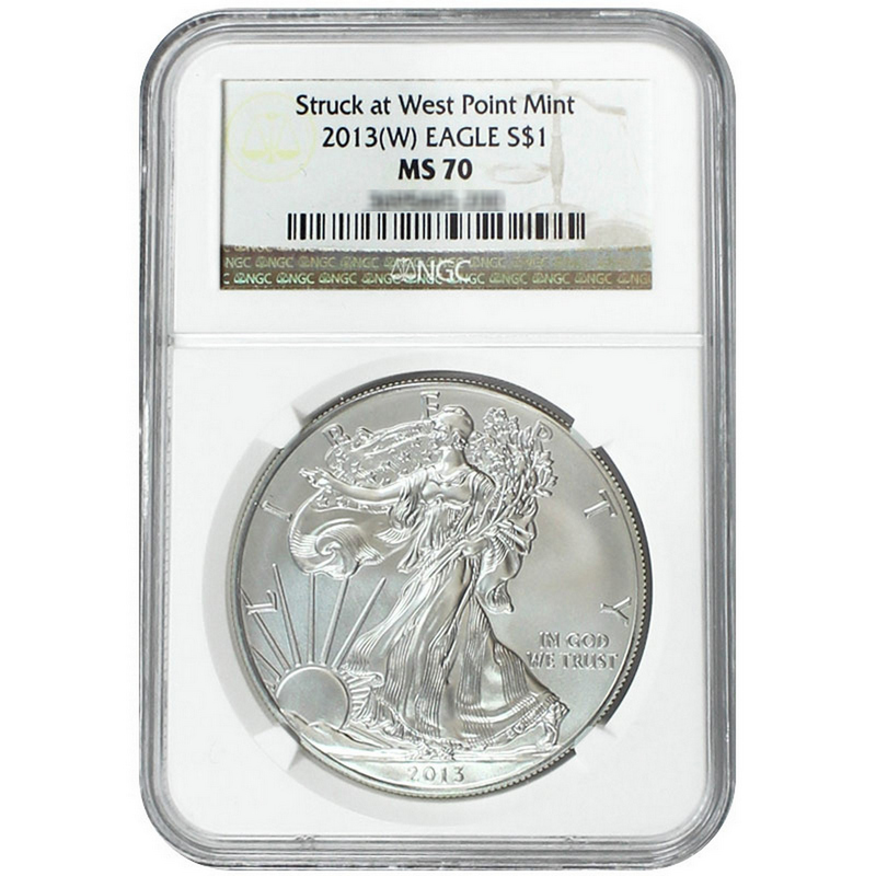SilverTowne - 2013 W Silver American Eagle Struck at West Point