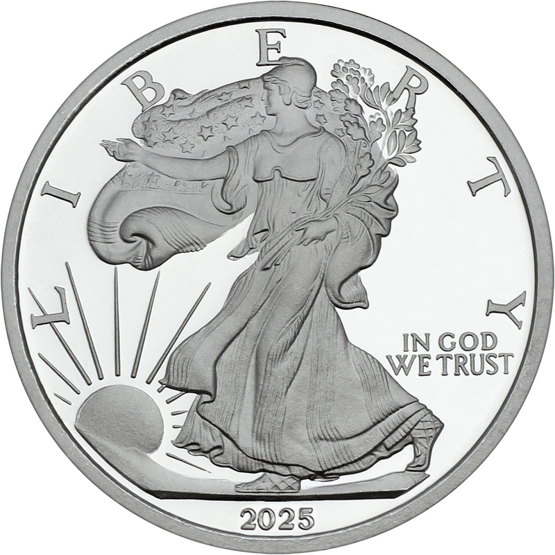 2025 5oz .999 Silver Eagle Replica Round | SilverTowne
