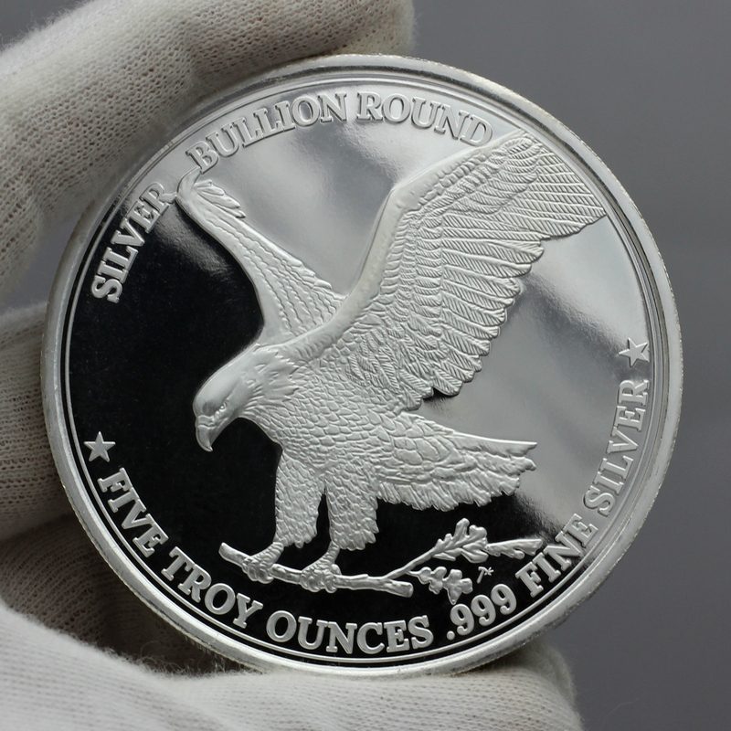 2025 5oz .999 Silver Eagle Replica Round | SilverTowne