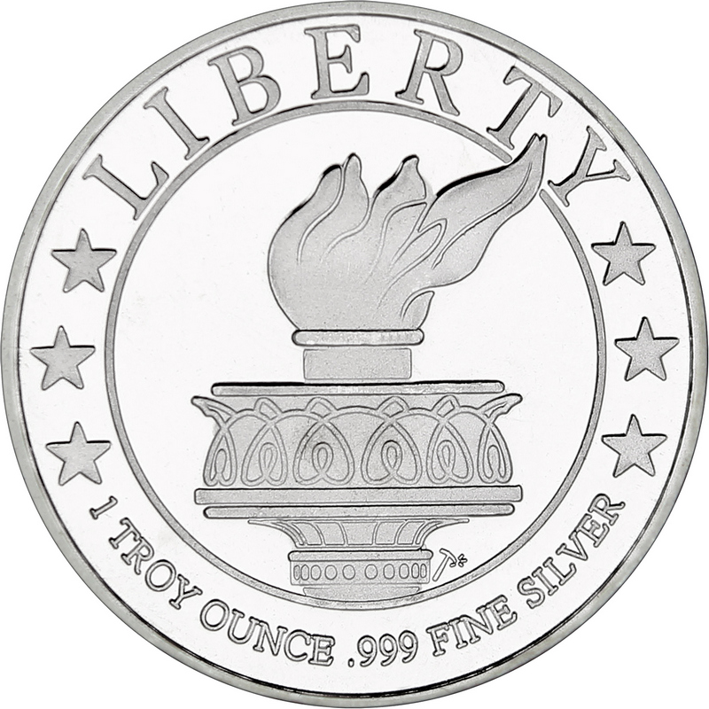1 oz Silver Medallion Lady Liberty Design | SilverTowne