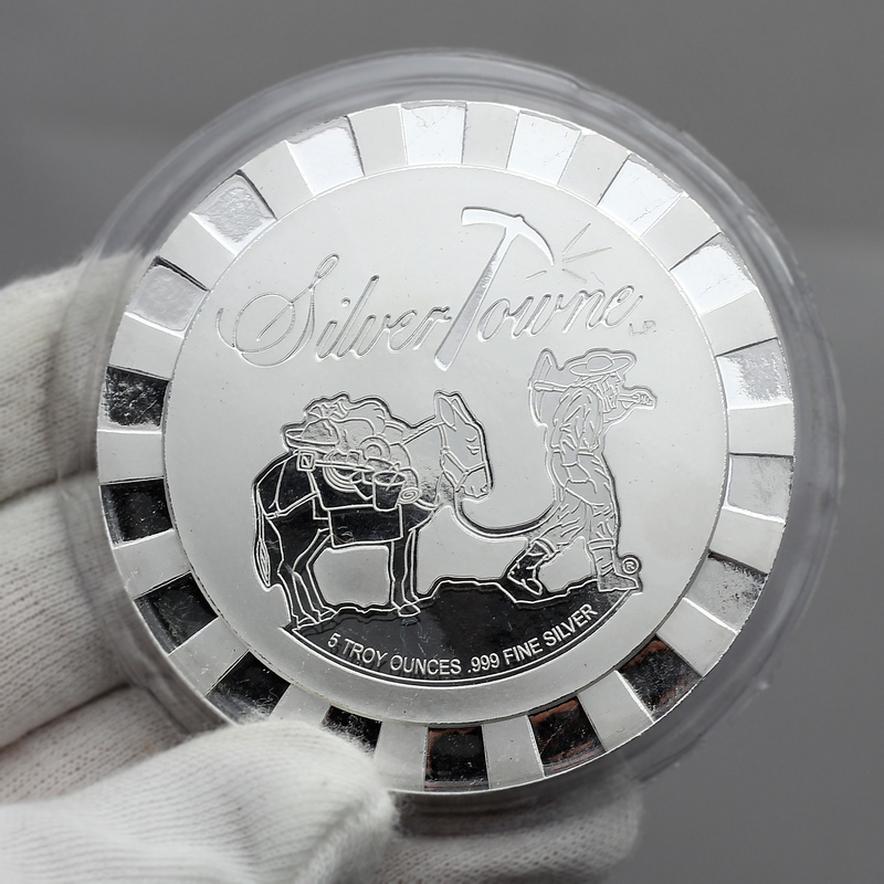 5oz SilverTowne Stackables - Trademark Prospector Design | SilverTowne