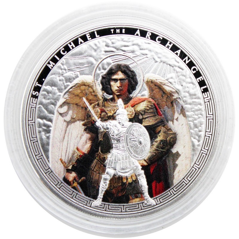 Colorized St. Michael Archangel 1oz Coin | SilverTowne