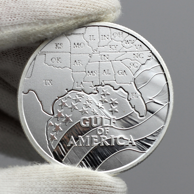 Gulf of America Trump Excecutive Order Silver Medallion | SilverTowne