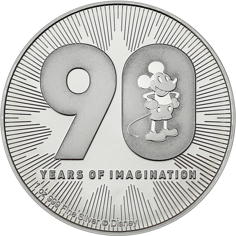 Coin 2017 NU Disney Poster Coin Mickey/’s Revue Silver 1 oz With all Original Packaging $2 Brilliant Uncirculated