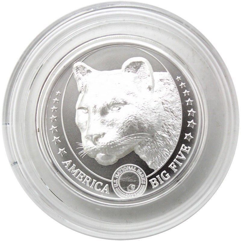 2023 Fiji Silver Mountain Lion 1oz UHR Coin in OGP | SilverTowne