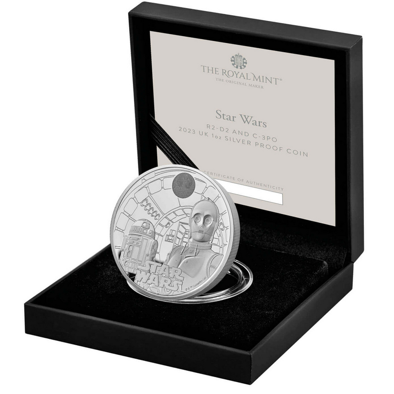 2023 Silver Star Wars R2-D2 & C-3PO 1oz Proof Coin | SilverTowne