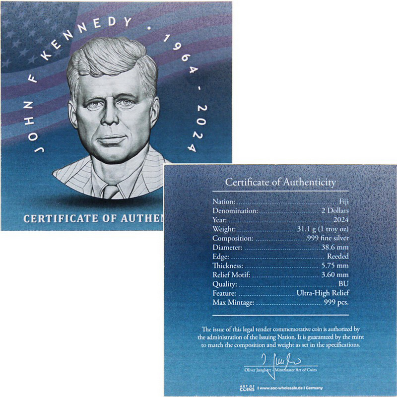 2024 S Kennedy Half Dollar Slver Proof Con Value Prces, Photos & nfo