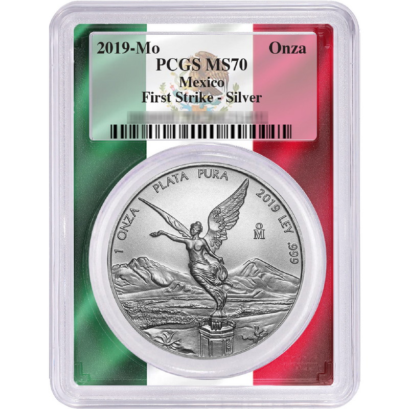 2019 1 oz Mexican Silver Libertad Coin PCGS MS 70 First Strike