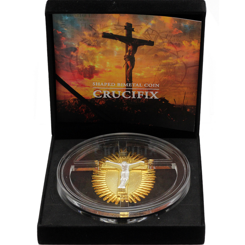 2024 Cameroon Silver Gero Crucifix Gilded Coin │SilverTowne