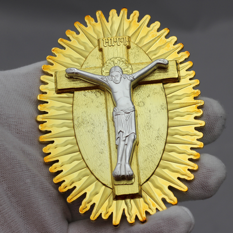 2024 Cameroon Silver Gero Crucifix Gilded Coin │SilverTowne