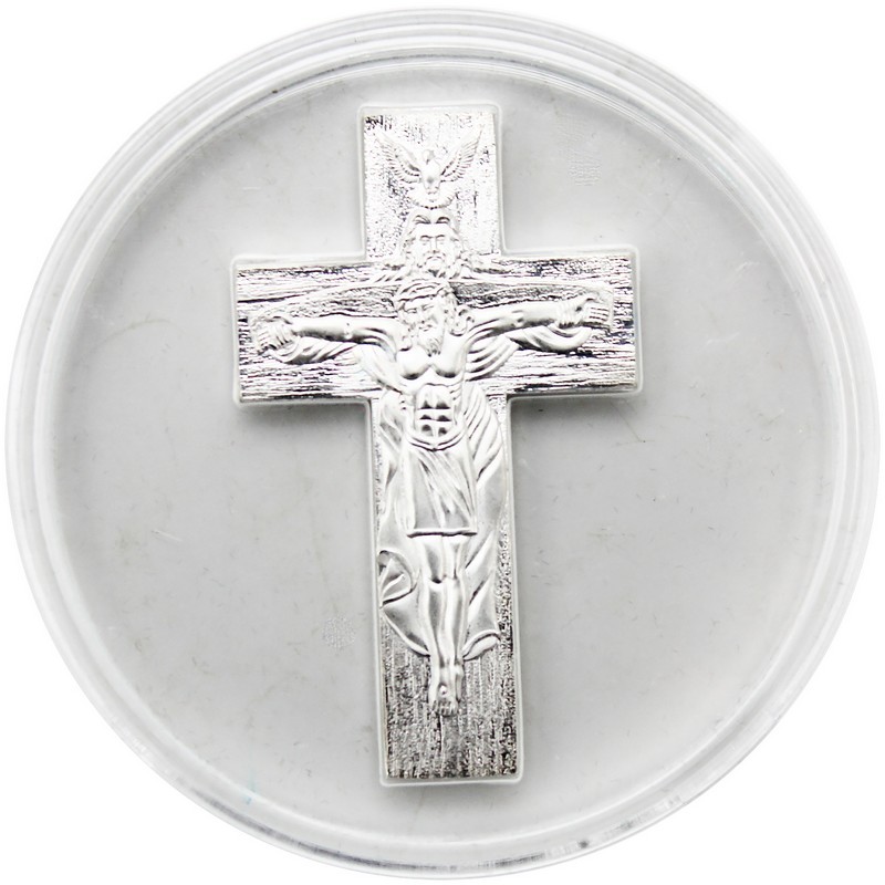 2025 Cameroon Silver Holy Trinity Crucifix 1oz Coin │SilverTowne