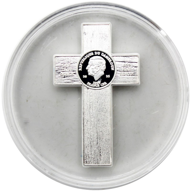 2025 Cameroon Silver Holy Trinity Crucifix 1oz Coin │SilverTowne