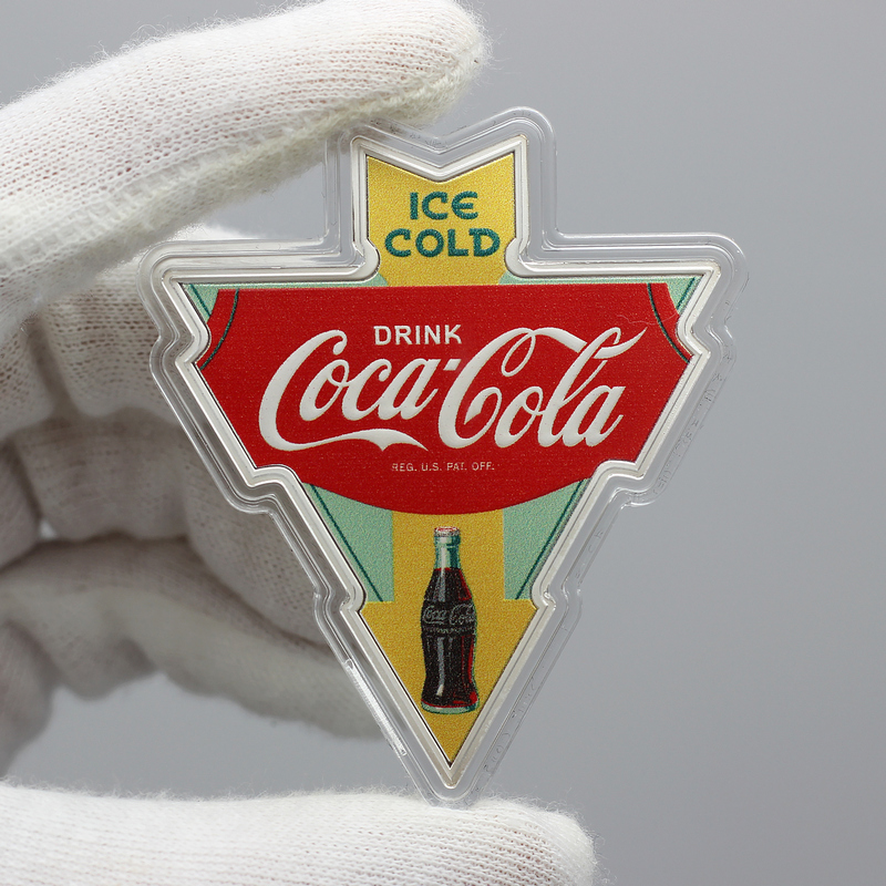 Vintage Coca-Cola Sign 1oz Silver Collectible | SilverTowne