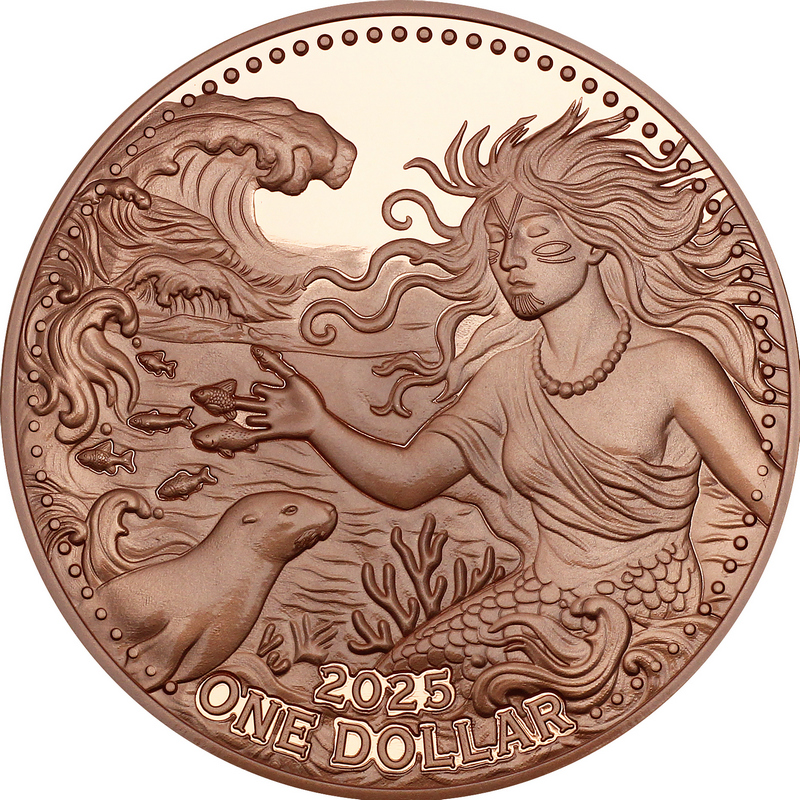 2025 Sedna Goddess of the Sea 5 oz Copper Coin | SilverTowne