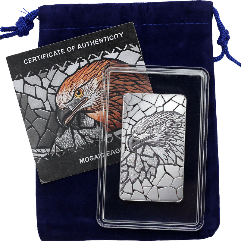 2026 Mosaic Eagle 1oz Silver Bar Coin | SilverTowne