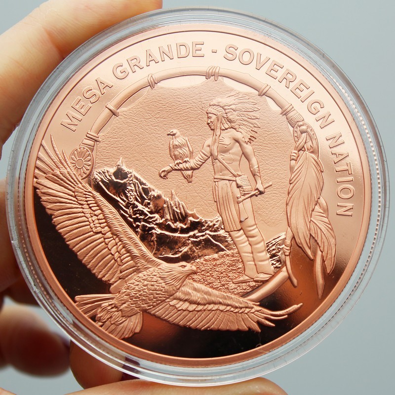 2026 Stone Giant 5 oz .9999 Copper Prooflike $1 Coin | Mesa Grande