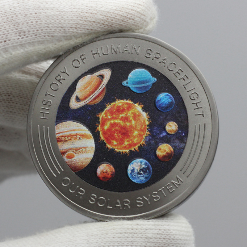 2025 Ghana Solar System 1oz .990 Titanium Colorized Coin | SilverTowne