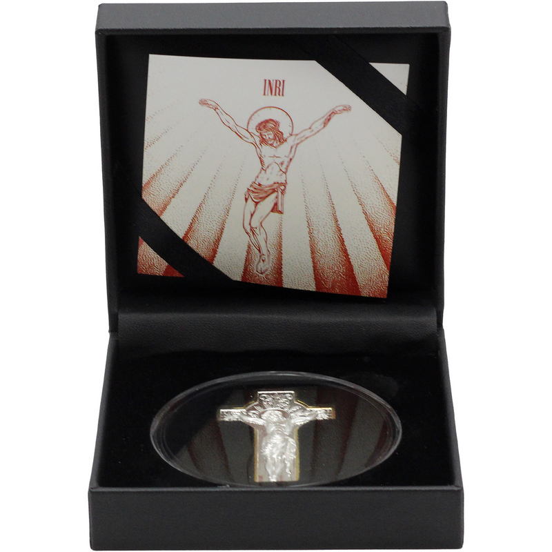 2026 Cameroon Crucifix 1 oz .999 Fine Silver Gilded Coin | SilverTowne