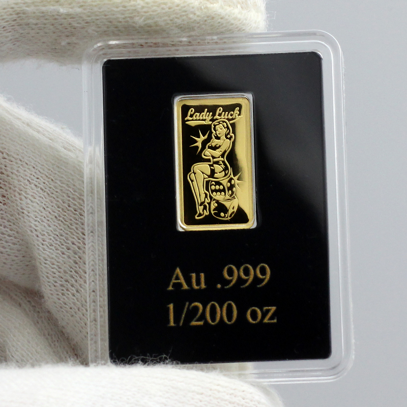 2026 Liberia Lady Luck 1/200 oz Gold Bar | SilverTowne