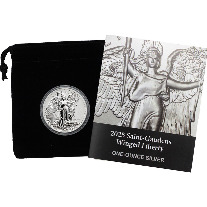 2025 Reverse Proof Saint-Gaudens Winged Liberty 1oz Silver Medal