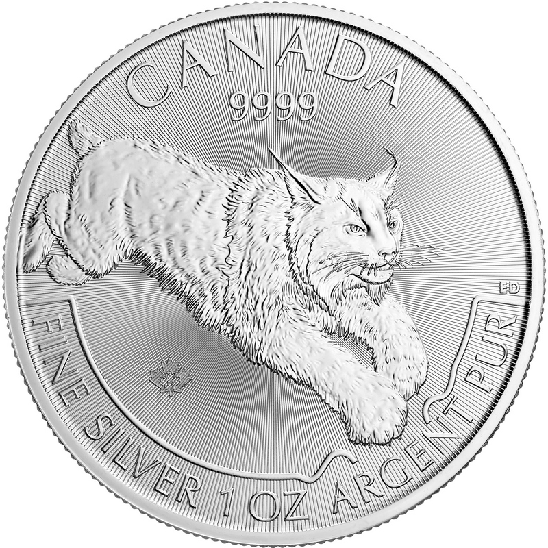 Single 2017 Lynx Silver Coin Royal Canadian Mint| SilverTowne