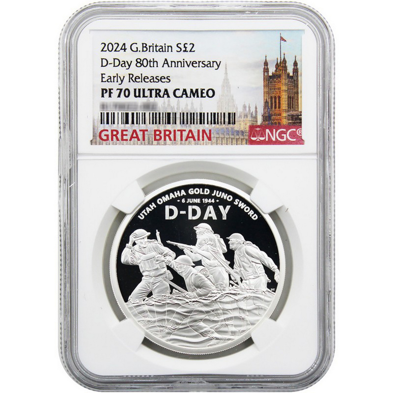 2024 D-Day 80th Anniv PF70 NGC | SilverTowne