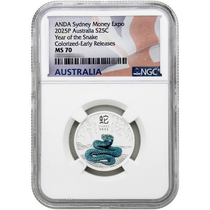 ADA色々① 2025 1 oz Colorized Australian Silver Lunar Snake Coin l JM
