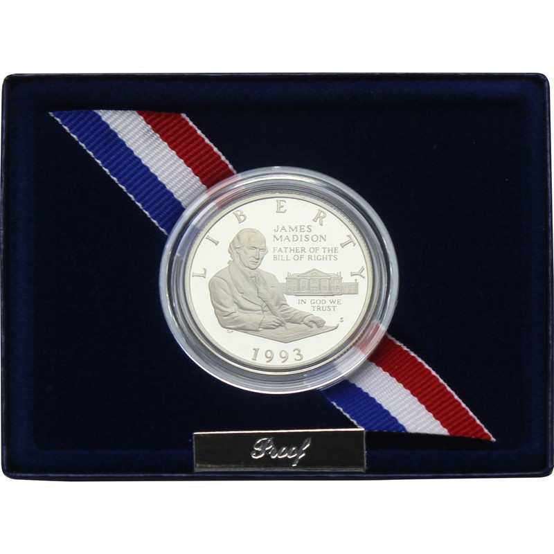 1993S Bill Of Rights Silver $1/2 PF in OGP | SilverTowne