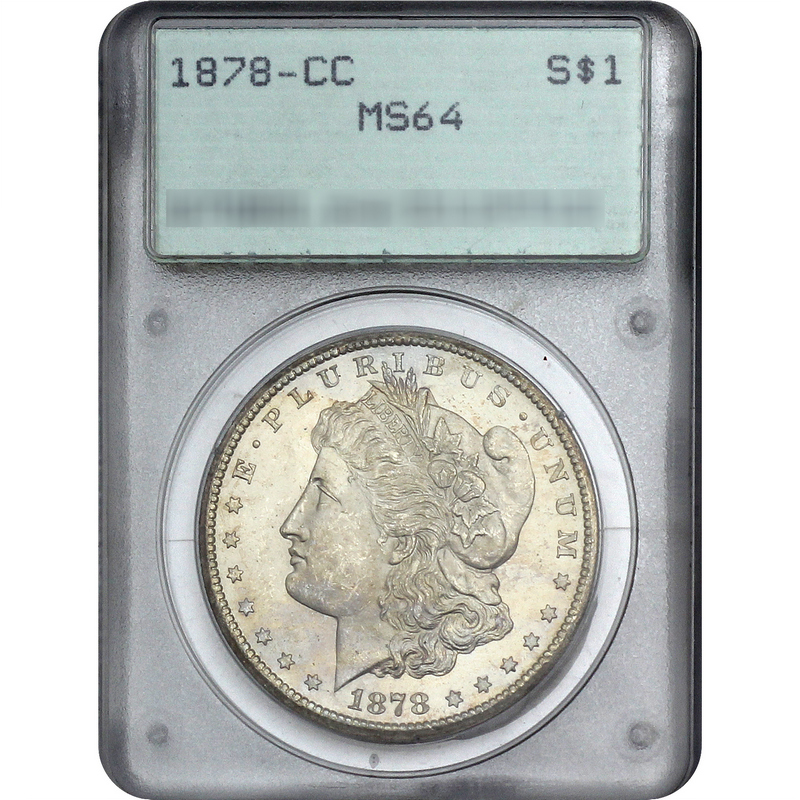 み 1880年CCモルガン銀貨 PCGS MS-63 1880-CC モルガン ドル GSA