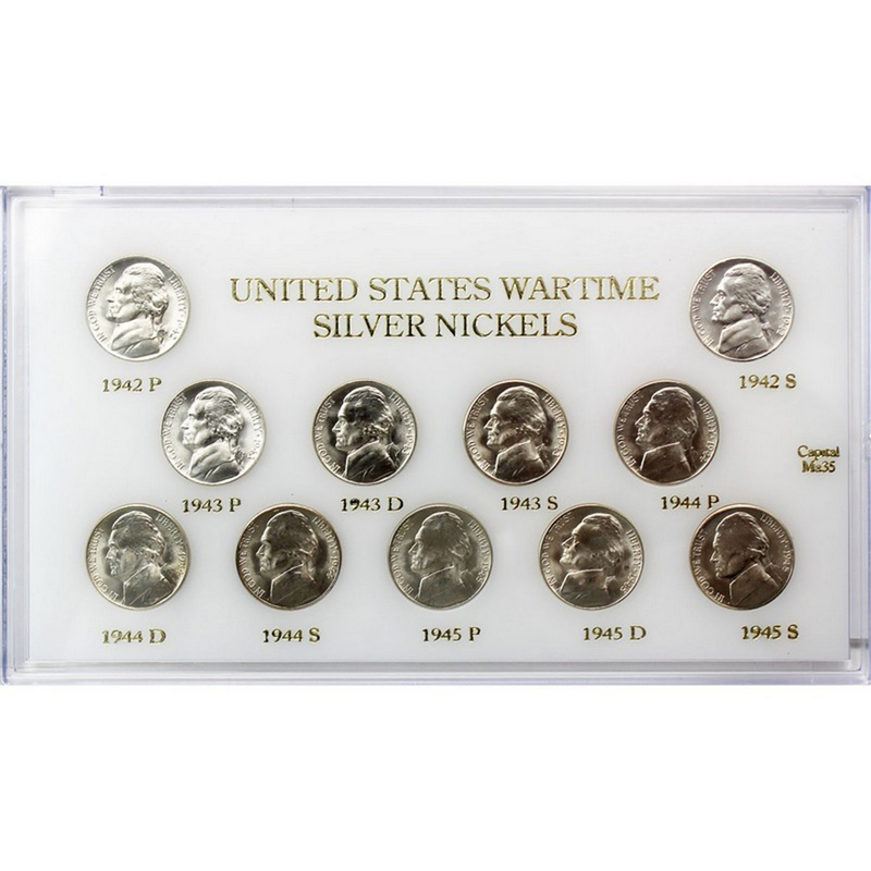 1942-1945 War Nickel BU Set 11 Coins | SilverTowne