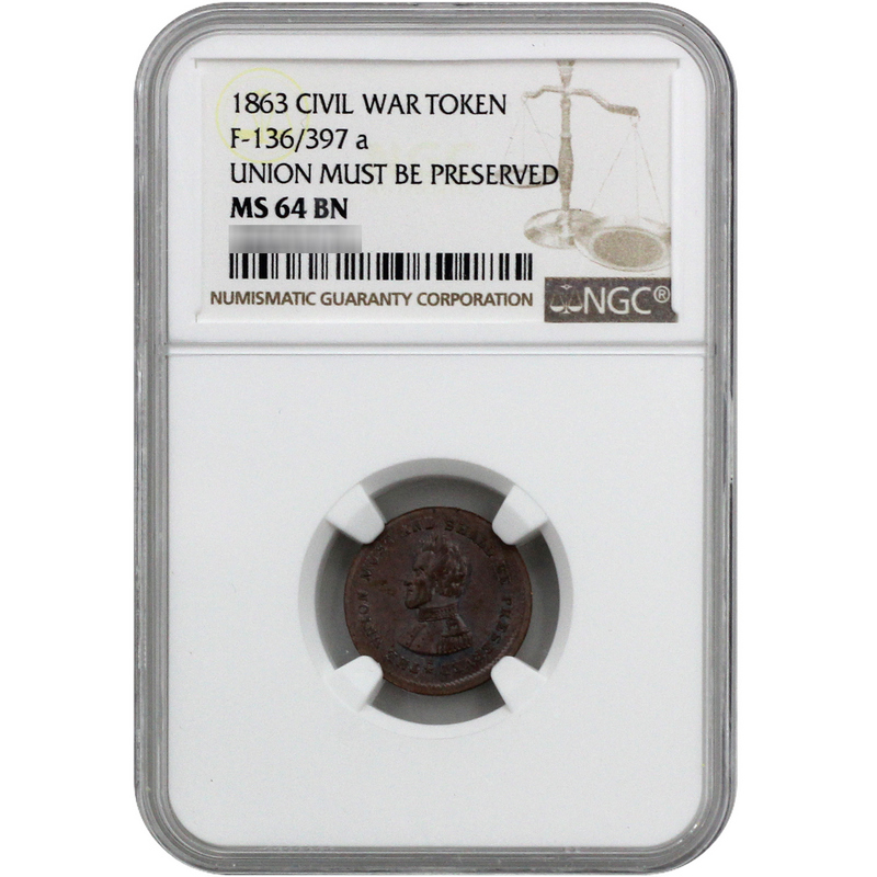 1863 Civil War Token 